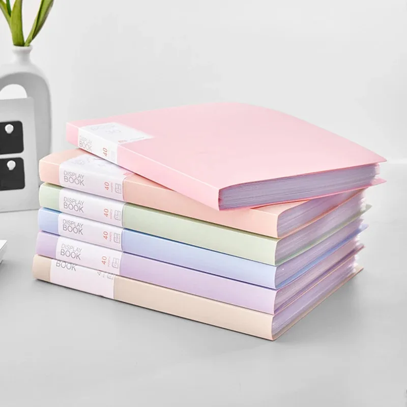 A4フォルダー情報キット、1個、学生が試験用紙を保管するための透明な多ページ情報ファイル