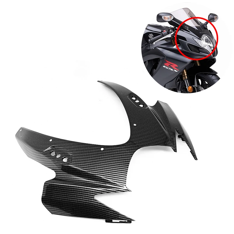 

Motorcycle Accessories Hydro Dipped Carbon Fiber Finish Front Nose Headlight Fairing For GSXR 600 750 GSXR600 GSXR750 2006 2007