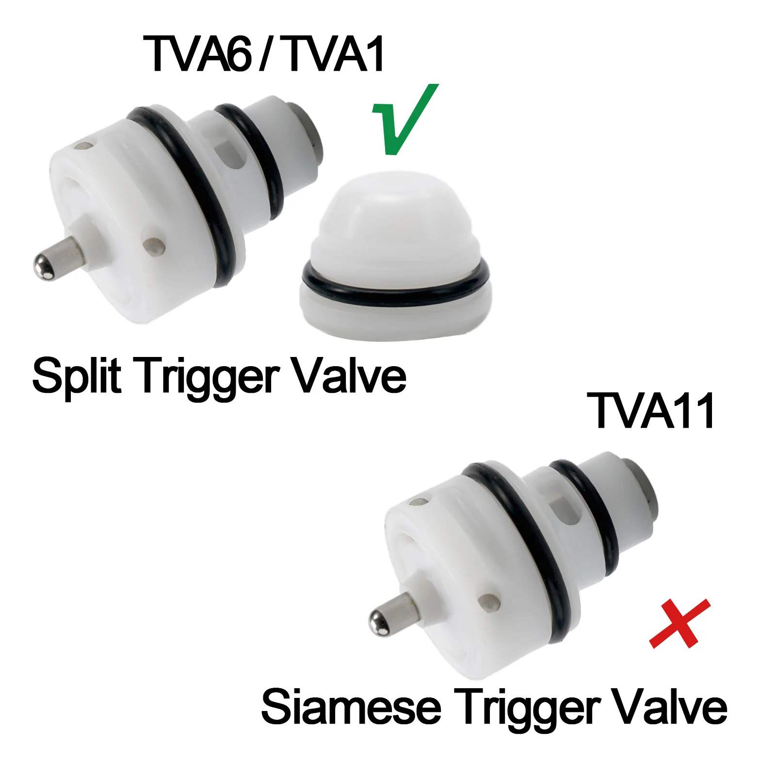 The Matching Nail Trigger Valve TVA6 Trigger Valve Kit TVA1 Compatible with T40SX LM and T50S2 Pneumatic Staplers