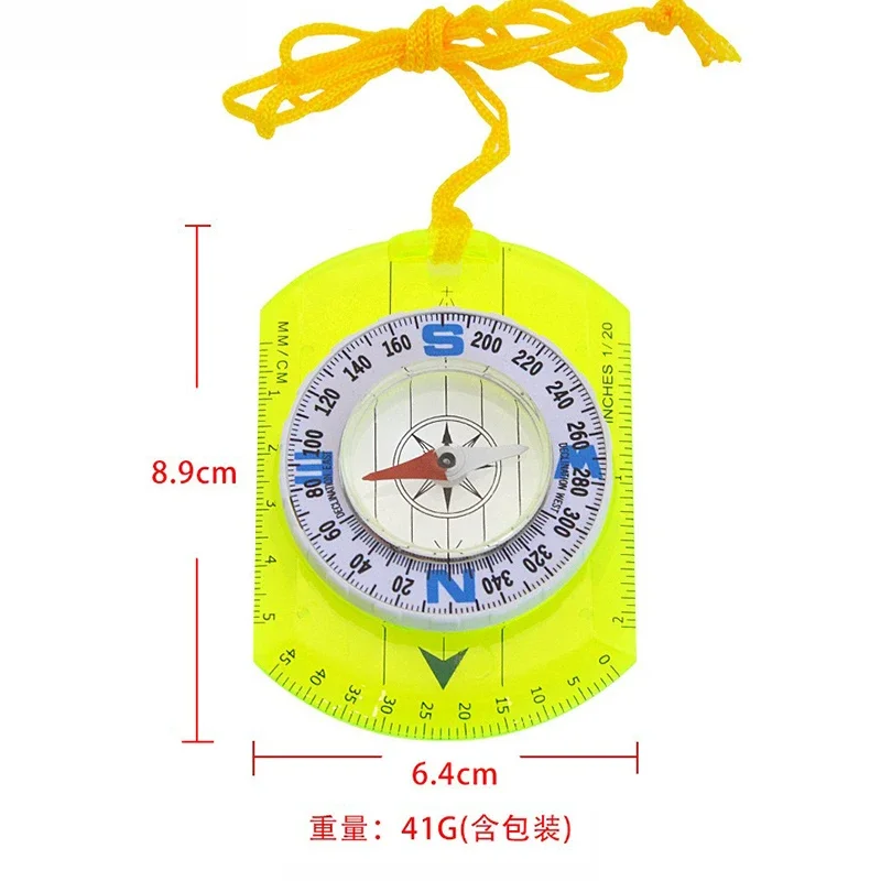 

Outdoor precision compass portable children primary school students safety lanyard science teaching tool compass