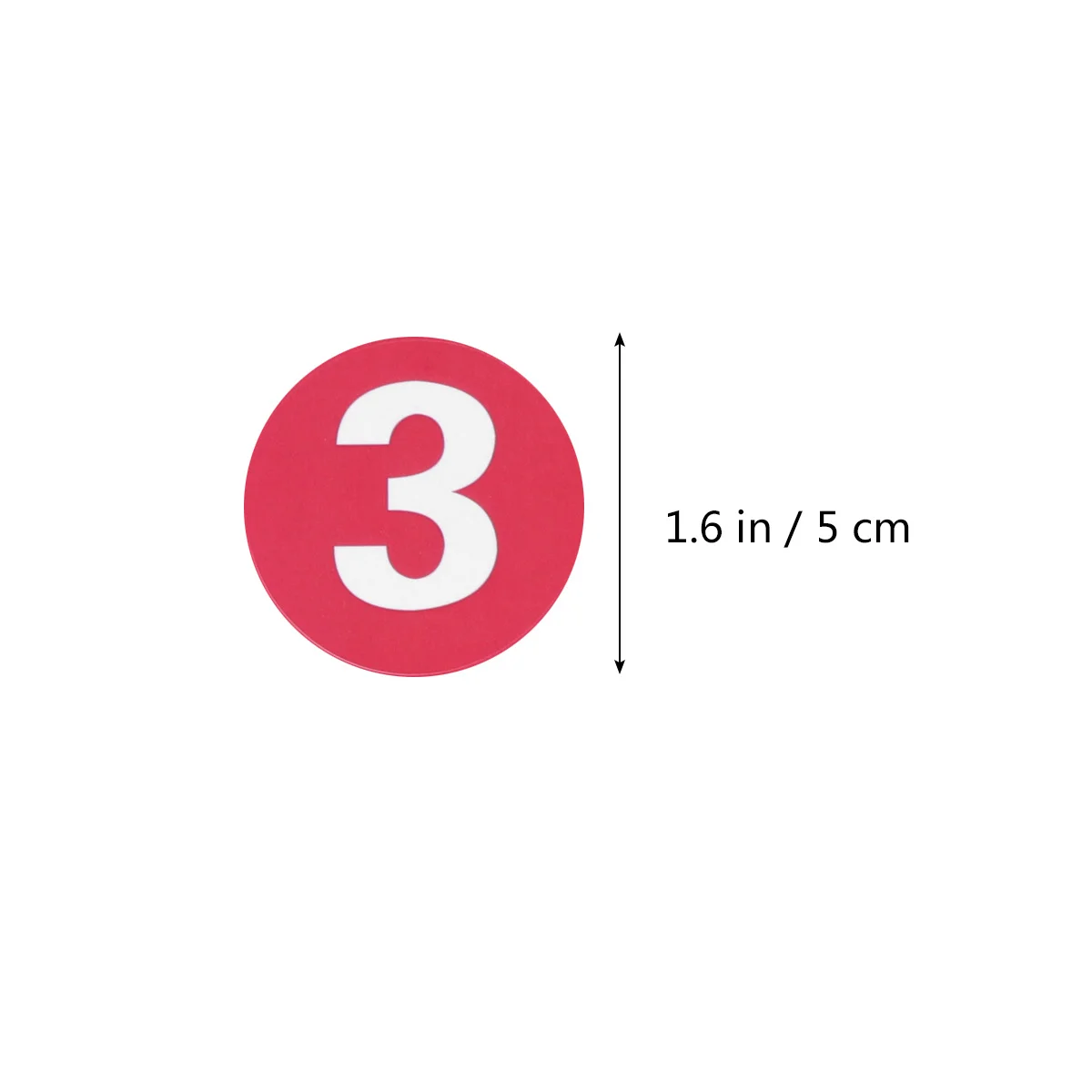 

40pcs Number Stickers Self-Adhesive 1-40 Red Sticky Numbers For Packaging Boxes Bags Christmas Favors Decorative Marker File