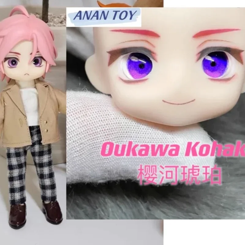 

Oukawa Kohaku Ob11 Face GSC ES Game Ensemble Stars Handmade Open Eyes Finished Original Faceplates Anime Doll Accessories