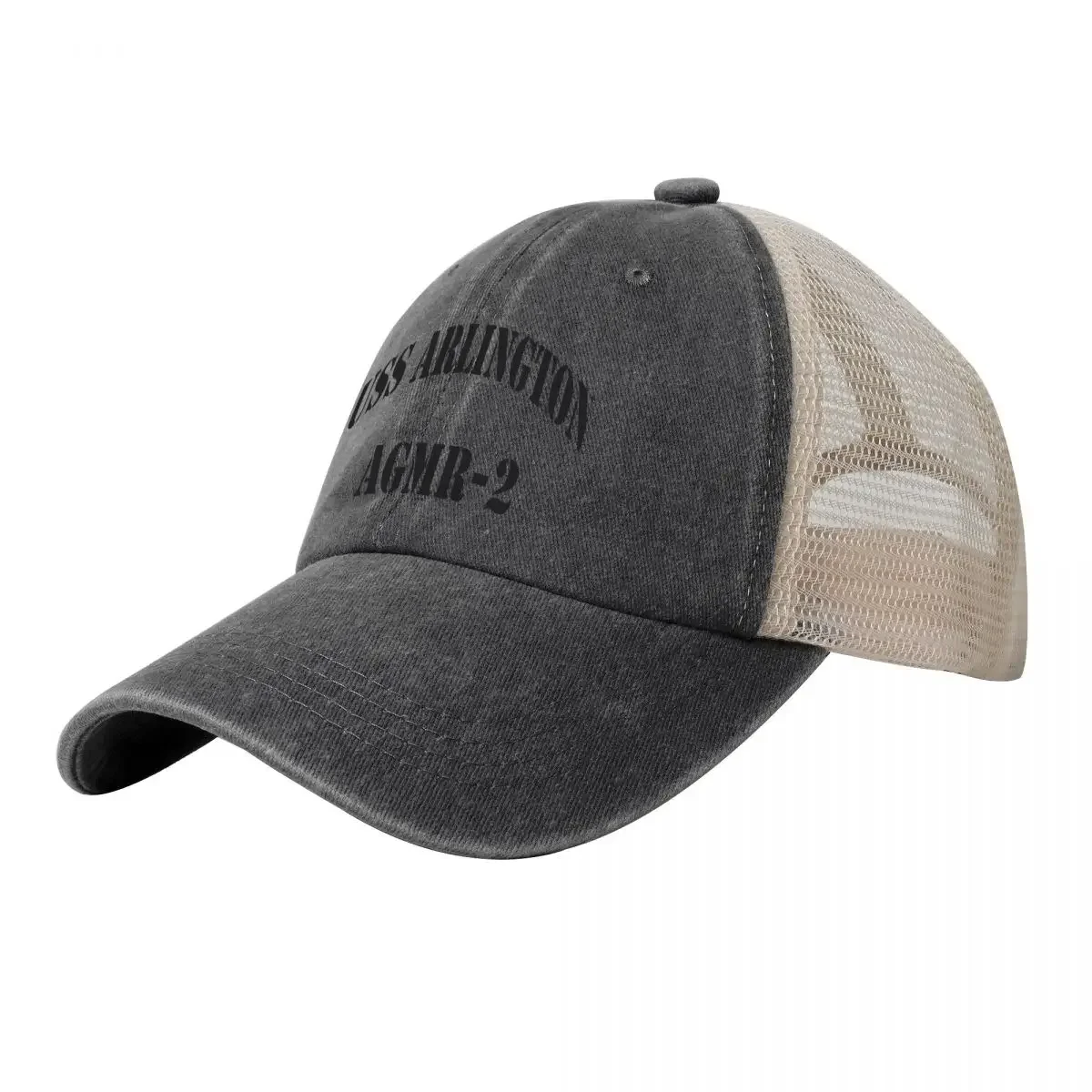 USS ARLINGTON (AGMR-2) SHIP'S STORE Cowboy Mesh Baseball Cap black Hood Women's Beach Outlet 2024 Men's