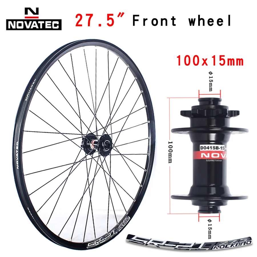Novatec 26/27.5/29 inch mountainbike wielset D041/D442 15X100/110 12X142/148 7-11 speed 32H schijfrem Thru MTB fietswiel