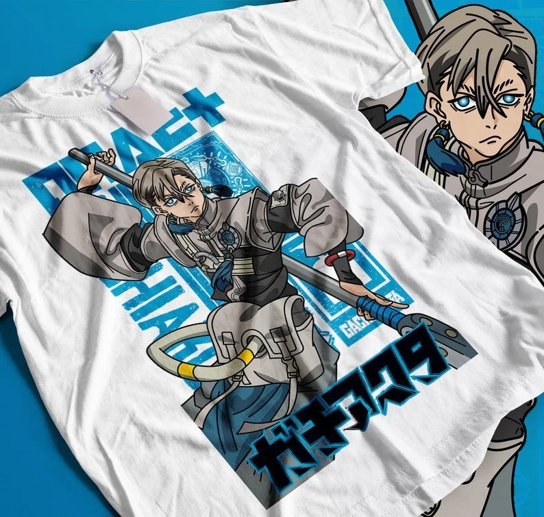 Japan Animation GACHIAKUTA Zanka Nijiku T-Shirt Männer Frauen Vintage Top Hip Hop Streetwear T-Shirt Kurzarm Freizeitkleidung