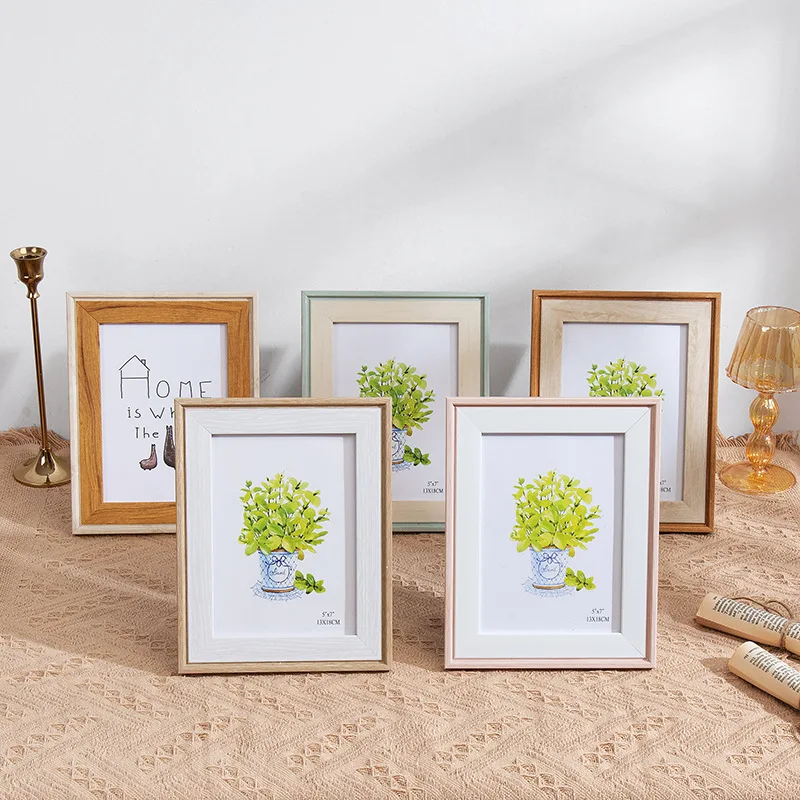 Modern Simplicity Color Block Picture Frame Family Photo Frame Wall Decorative Ornaments for Living Room Bedroom Home Decor