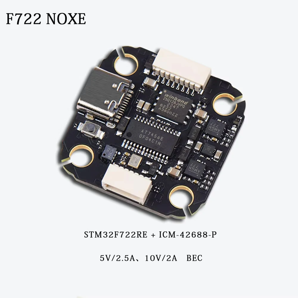 JHEMCU F722 NOXE FC ICM-42688-P 3-6S Flight Controller STM32 TYPE-C For ELRS TBS CRSF SBUS IBUS DSM2 DSMX FPV drone 20X20MM