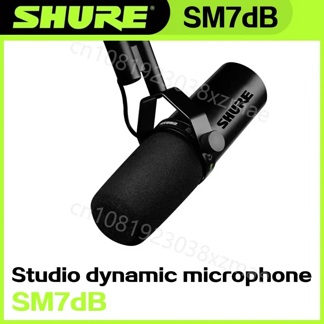 Shure SM7DB Dynamic Microphone with Built-in Preamp Sm7dB Studio Optional Response Microphone SM7B 7B for Live Stage Recordin