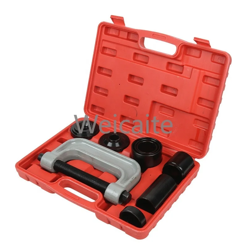 Separador de rótula hidráulica Universal, herramienta de reparación de automóviles, 4 pulgadas, 1 Juego de adaptadores, 10 Uds., herramienta de extracción de rótula automática