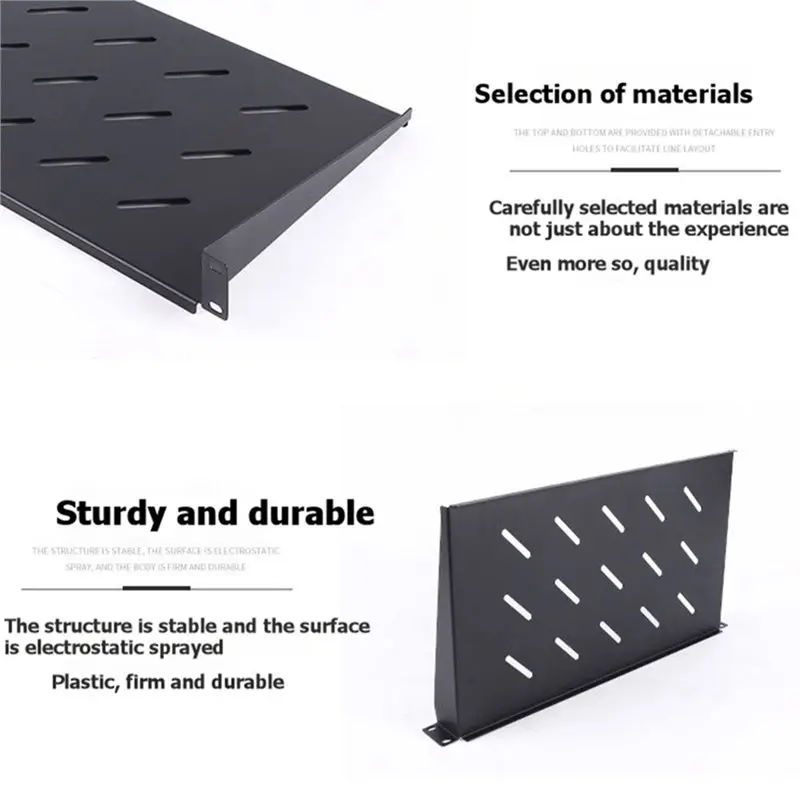 DT19-Cantilever Server Shelf 1U Rack Mount Vented Design Tray For 19Inch Network Equipment Rack& Cabinet