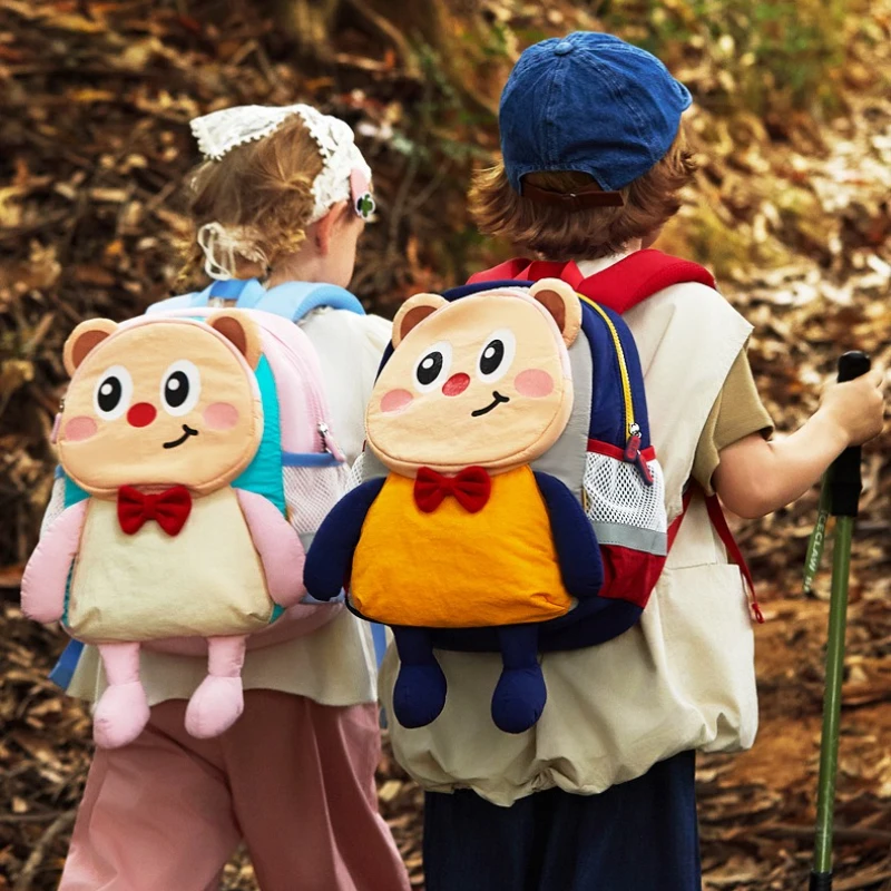 Borsa da scuola per orsi carino 3D Zaino per bambini ergonomico di lusso di alta qualità Zaino per bambini per ragazze e ragazzi Mochilas in nylon resistente all'acqua