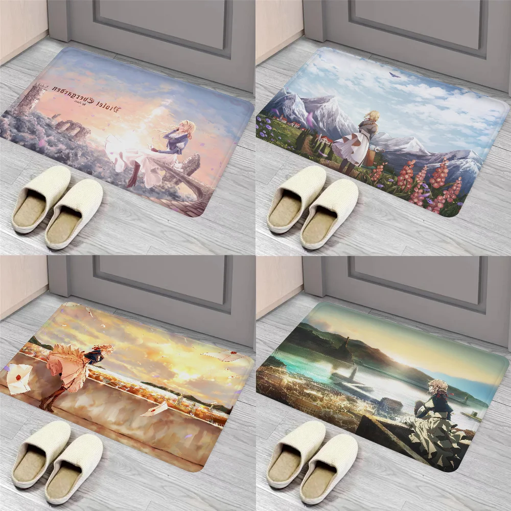 

Violet Evergarden Floor Mat Entrance Door Mat Nordic Style Home Doormat Bathroom-Toilet Mats Bedroom Hotel Decor Mat