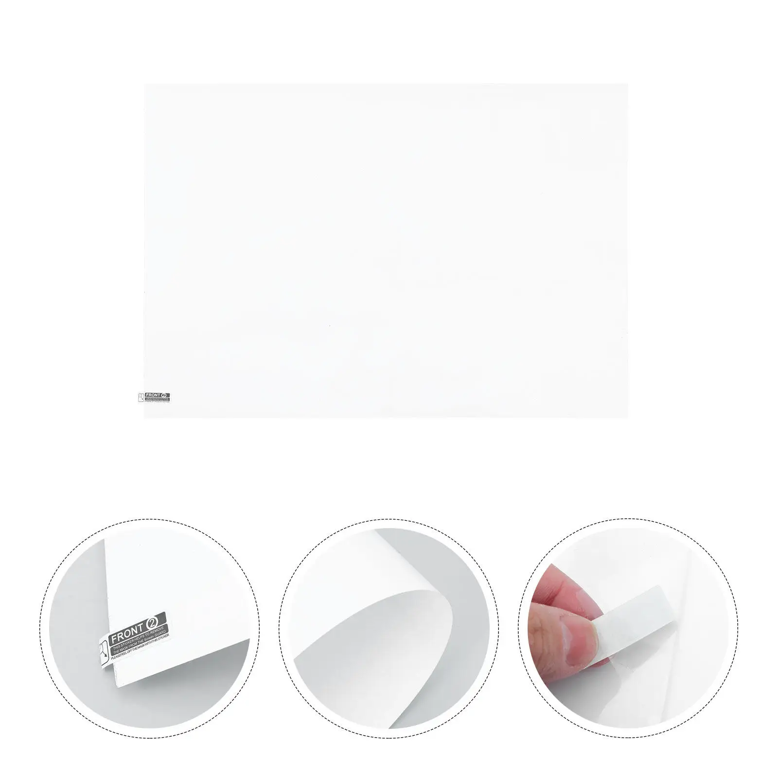 2 Stück trocken abwischbare Whiteboards für die Wand, selbstklebende Whiteboard-Aufkleber, abnehmbare, löschbare Schreibflächen