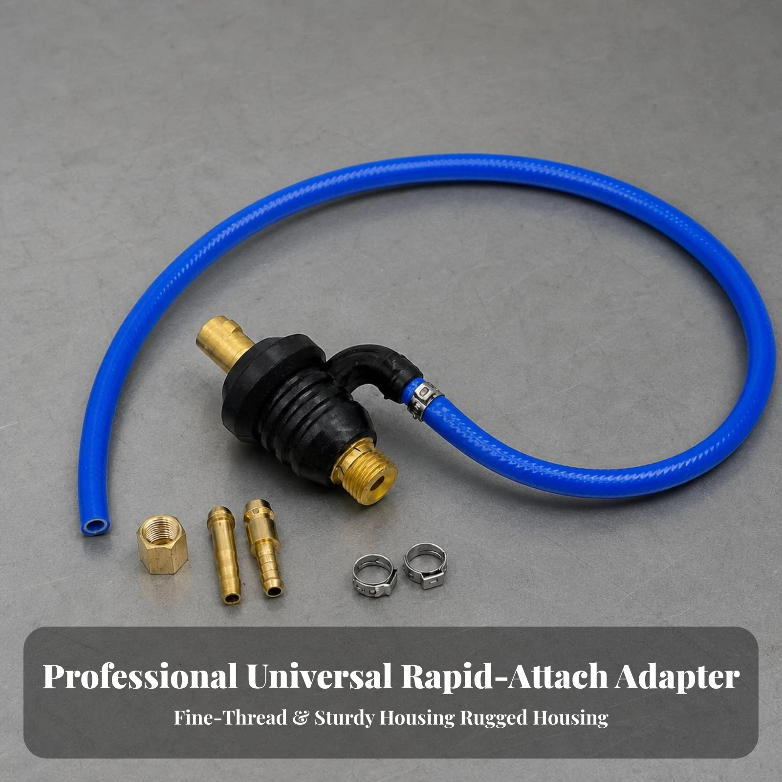 Fabrication Adapter Assembly Threaded Fabrication Hose Connector Adapter with Flexible Hose Quick-Connect TIG for Welders