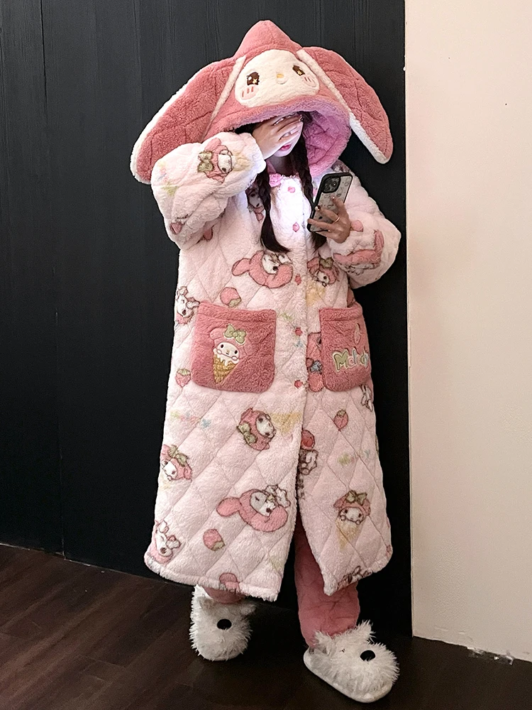 meiletti-women's-fce-lined-triple-layer-cotton-thiened-coral-velvet-spwear-home-clothes-long-sve-hooded-robe-winter