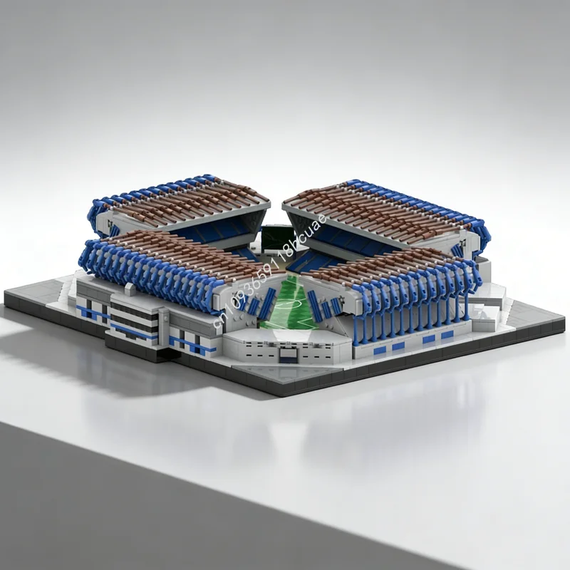 3564 pièces MOC Le modèle de terrain de football sportif, blocs de construction d'architecture, assemblage DIY, éducation créative, idée de cadeau de Noël