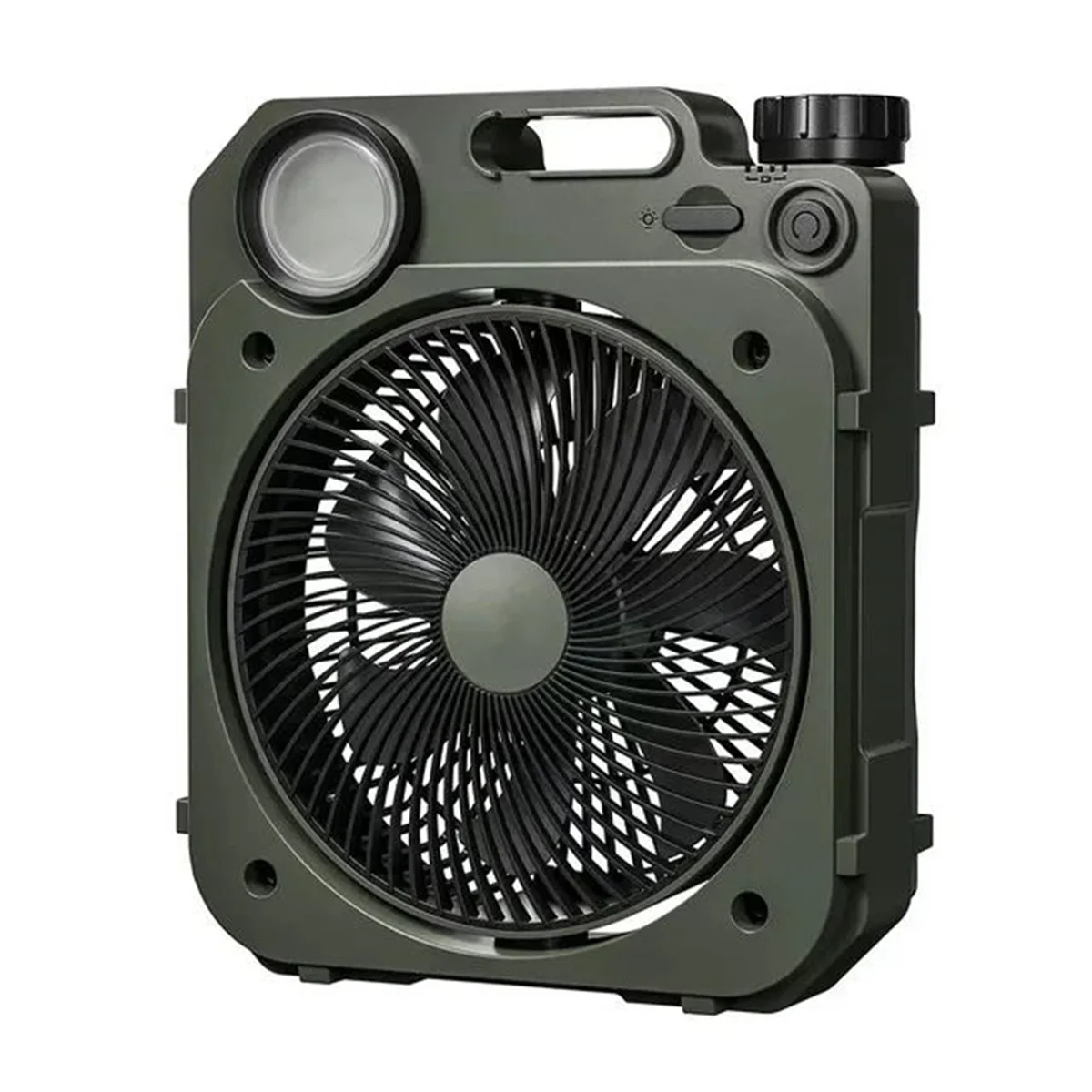 مروحة تخييم 10000 مللي أمبير في الساعة مع إضاءة LED قابلة لإعادة الشحن لسطح المكتب ومروحة خارجية ومروحة كهربائية، B-A68M