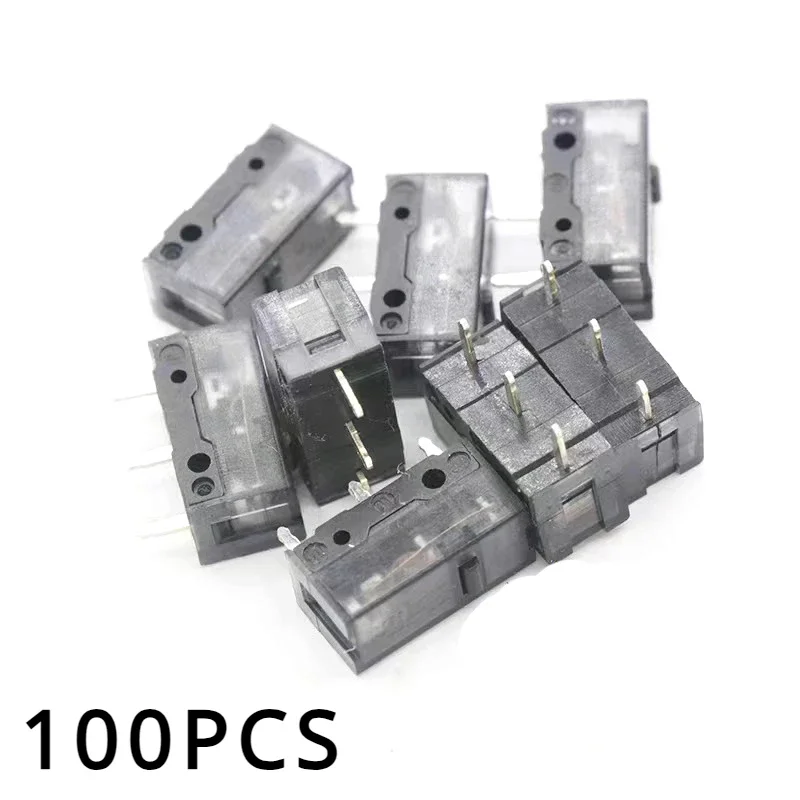 

100 шт. микропереключатель Kailh, 80 м, игровой микропереключатель для мыши, 3-контактный, черная точка, используемый на компьютерной мыши, левая и правая кнопка kailh GM8.0