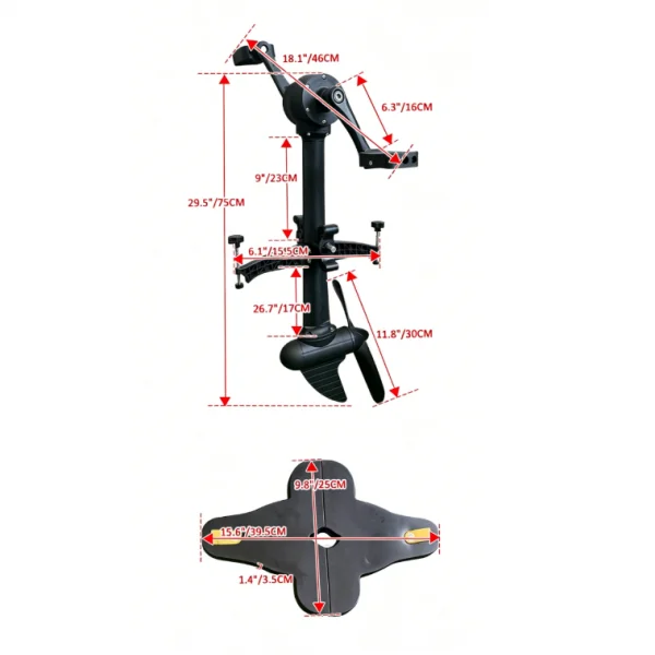

Kayak Pedal Power System, Premium High Performance, Spare Parts Direct Replaces Foot Powered Drive Unit, Universal Accessory
