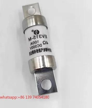 2 pcs Electrical new energy fuse EV315-M4Q100A fuse DC500V fuse tube