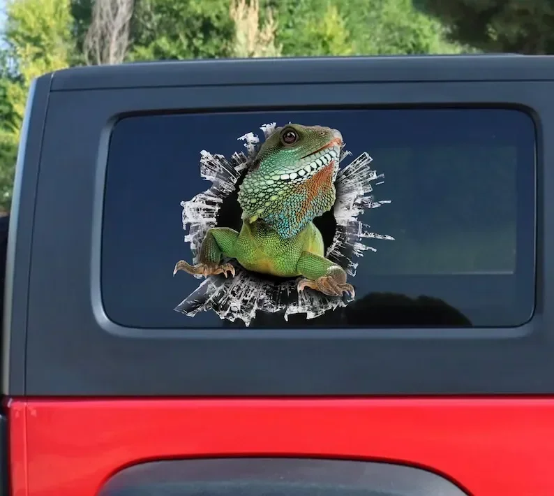 

Indian Water Dragon window sticker, funny water dragon sticker , water dragon car decal
