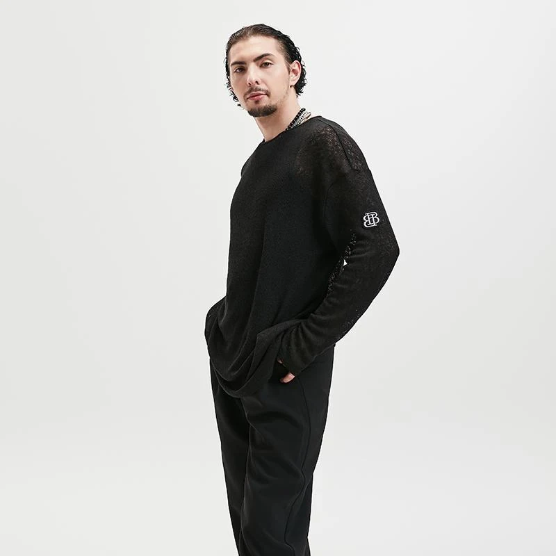 2026 Latin Dance Performance Costumes For Men Loose Long Sleeved Practice Clothes Chacha Adult Male Latin Dance Tops DQS18758