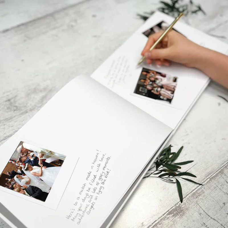 Personalized Baptism Guest Book, Communion Guest Book, Christening Guest Book, A4 Page 38 Communion Photo Album Boy and Girl view 6