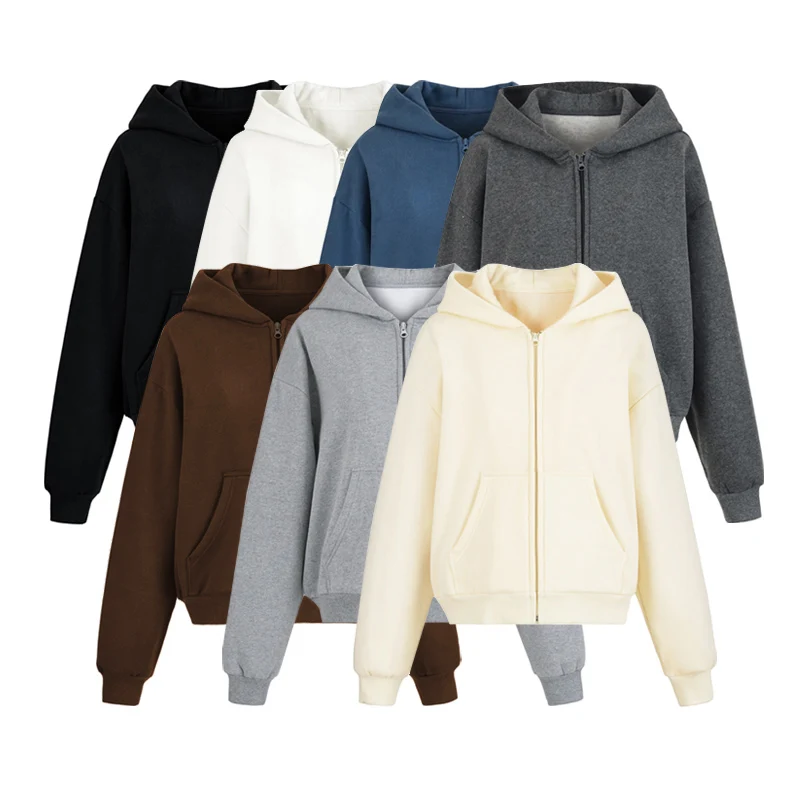 3pcs 1 Set Winter Zip up With Fleece Hooded Sweatshirt O neck Long Sleeve T-shirt Elastic Waist Wide Leg Pant Sweats Pants Suits
