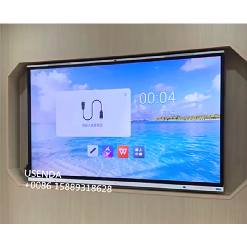 

55 65 75 86 98 110 Inch Android/Windows Dual OS Smart Board Clear Touch Panels Interactive Display Board