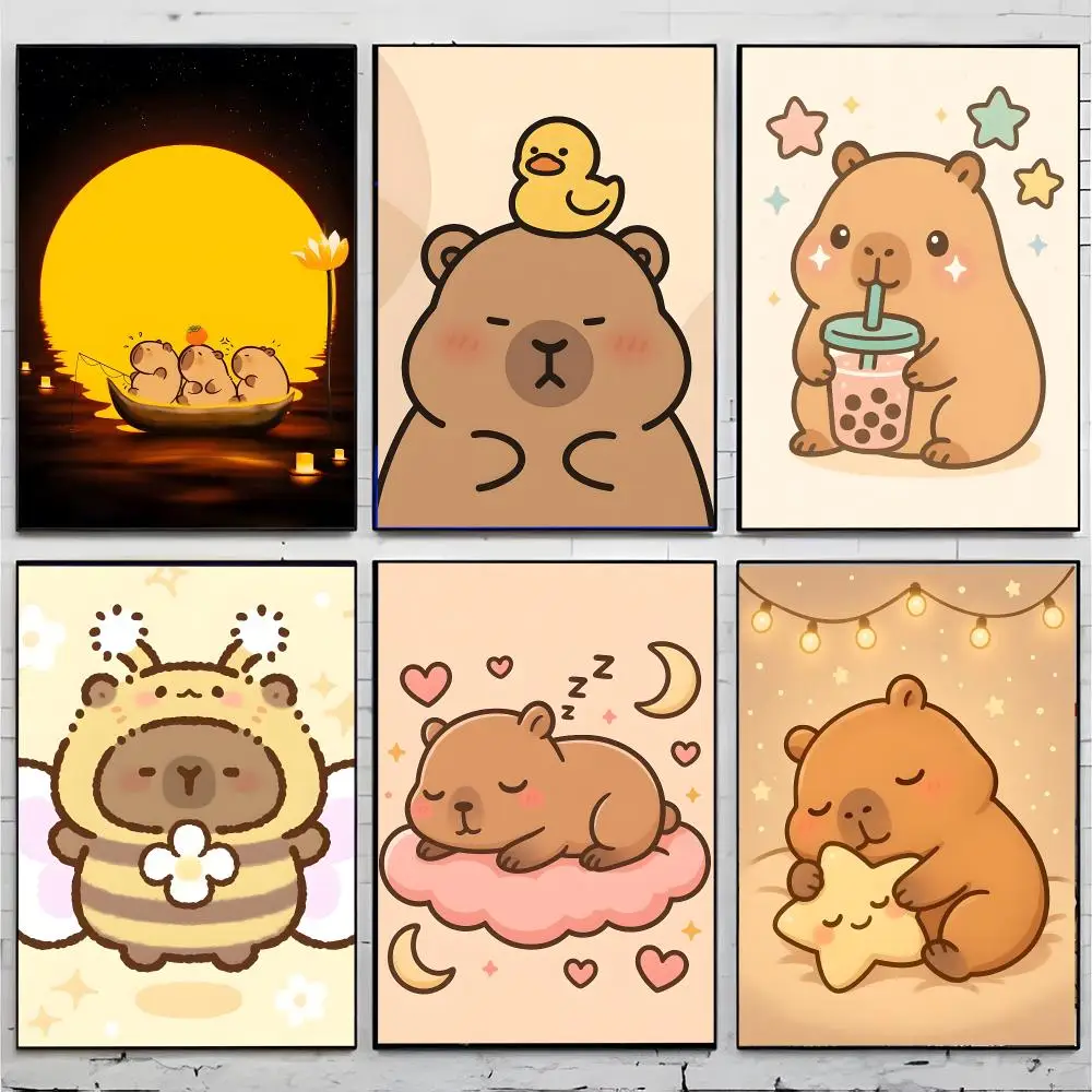 Animal Nature C-Capybara Poster Superior Home Space  Indoor Decorative Art & Home Decor