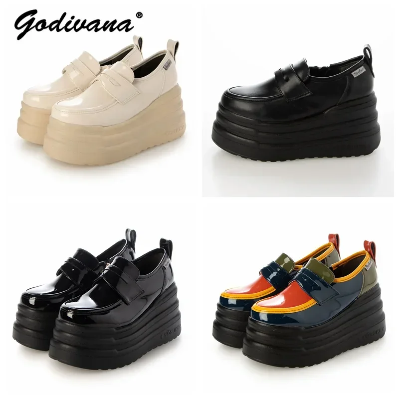 Japanese Trendy Retro Casual Sports Shoes New Autumn Female Thick-soled Muffin JK Uniform Shoes Women's Single Shoes Loafers image 2