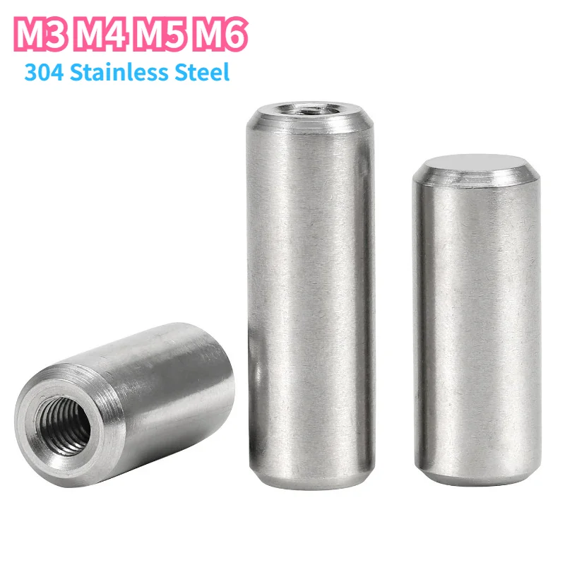 M3 M4 M5 M6 304 Stainless Steel Internal Thread Cylindrical Pin Internal Thread Perforated Positioning Fastener Hollow Pin