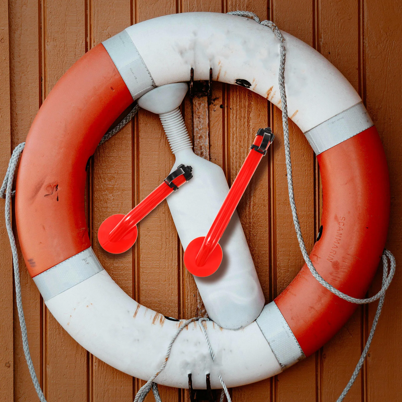 

2Pcs Life Jackets Blowing Tube Inflatable Design for Effective Protection Replacement Air Hose Easy to Spot Multifunctional Use