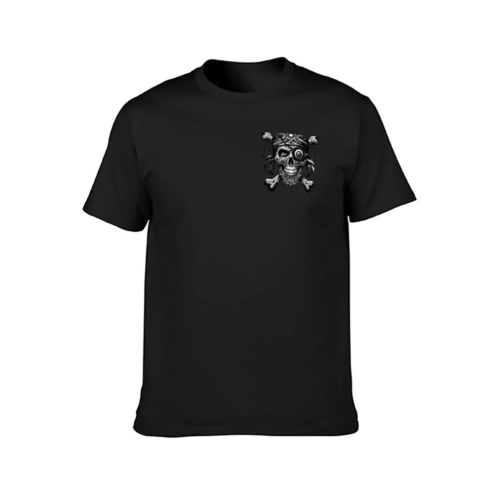 Intricate skull art with detailed, monochromatic designs. T-Shirt anime tees men t shirt