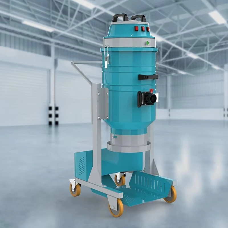 Factory Direct Sale Single Phase Single Barrel Bagging Wireless Dry Industrial Vacuum Dust Cleaner for Warehouse