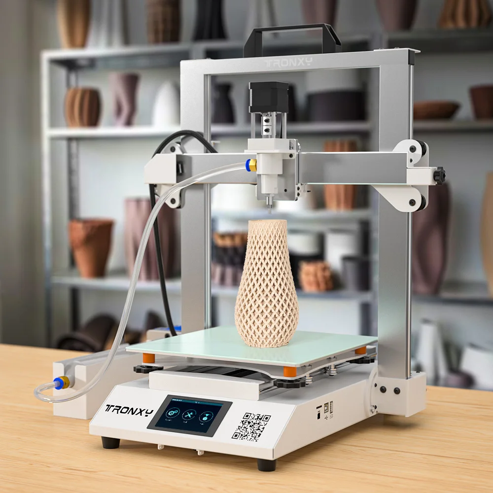 

MOORE 2 Pro Wholesale Pottery Machine Build Size 255*255*260 mm Fast Speed Ceramic Metal Prusa I3 Structure Clay 3D Printer