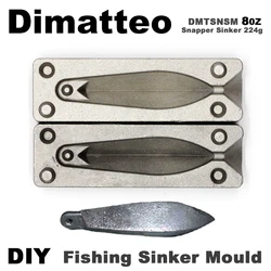 Dimet DIY Fishing Snapper Sinker mold DMTSNSM/8oz Snapper Sinker 224g 1 cavità