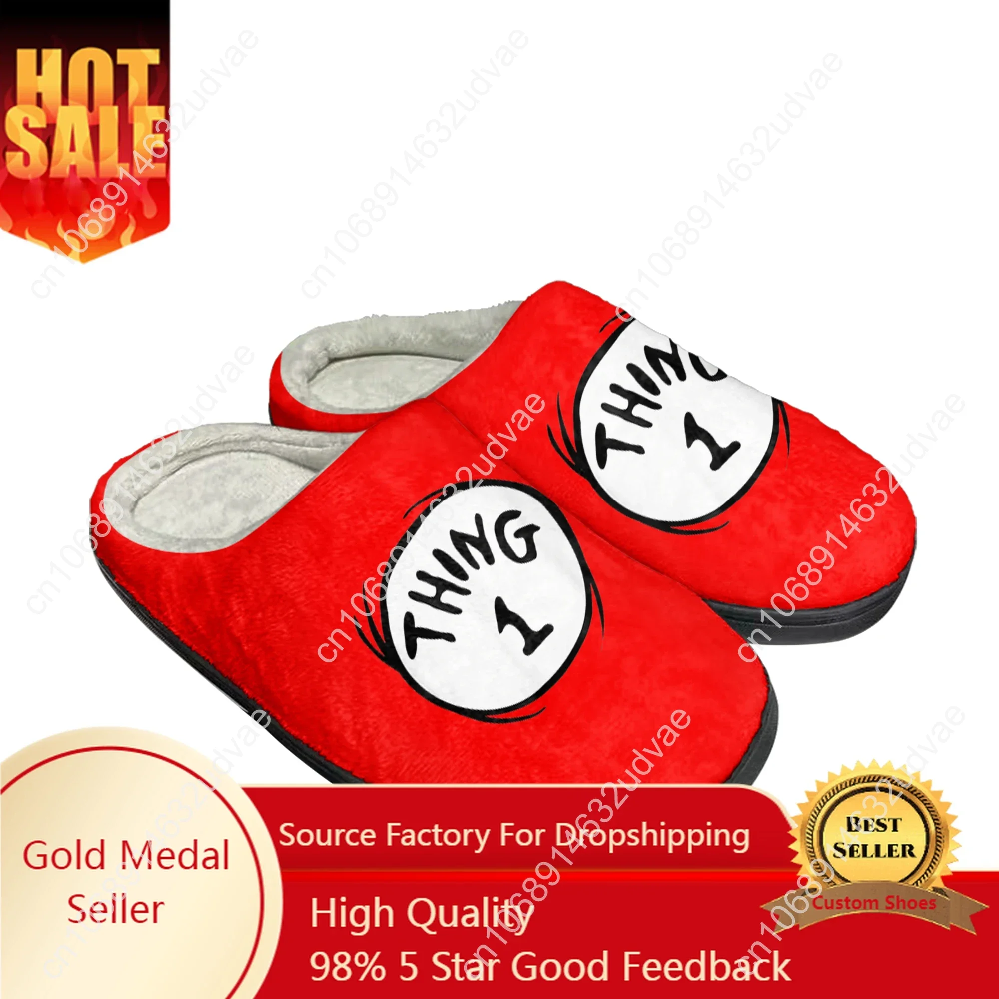 Mother All Thing Red Thing 1 2 Home Cotton Slippers Mens Womens Sandals Plush Casual Keep Warm Shoes Thermal Custom Slipper