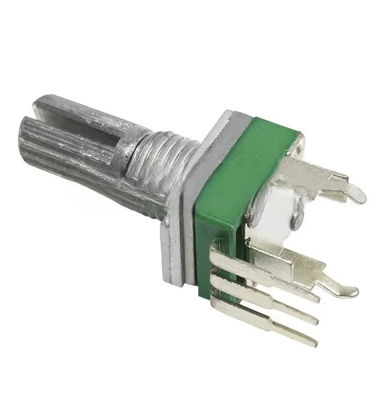 R097 Precision Potentiometer Vertical Single Joint with Bracket 15mm Handle Non-Step 3 Pins B10K 2K 5K 100K