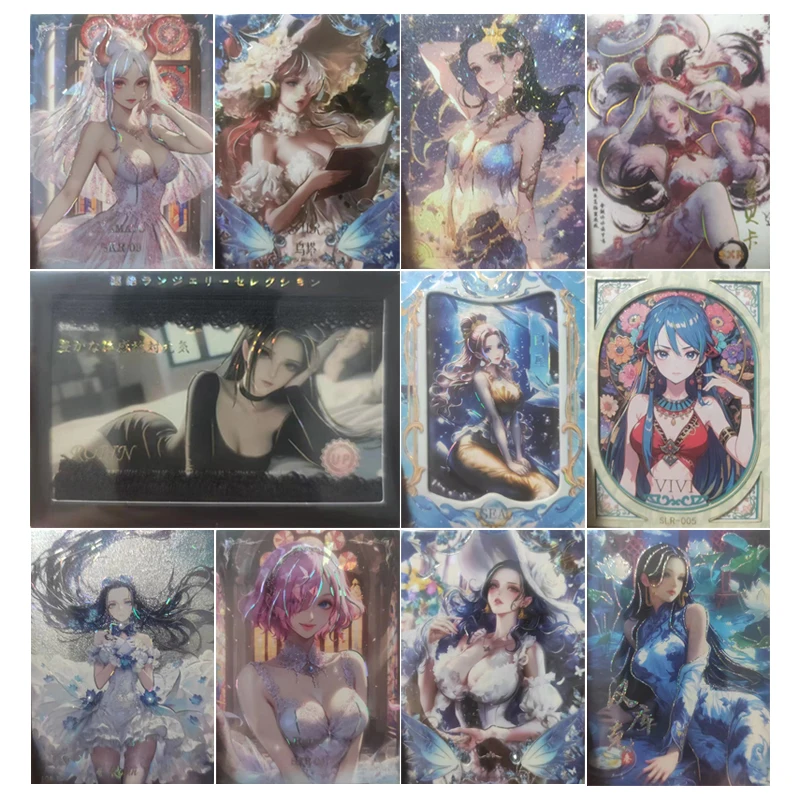 Anime One Piece Reiju Yamato Robin Hancock Uta Nami Perona Shirahoshi Collection Cards Christmas Birthday Gifts Children's Toys