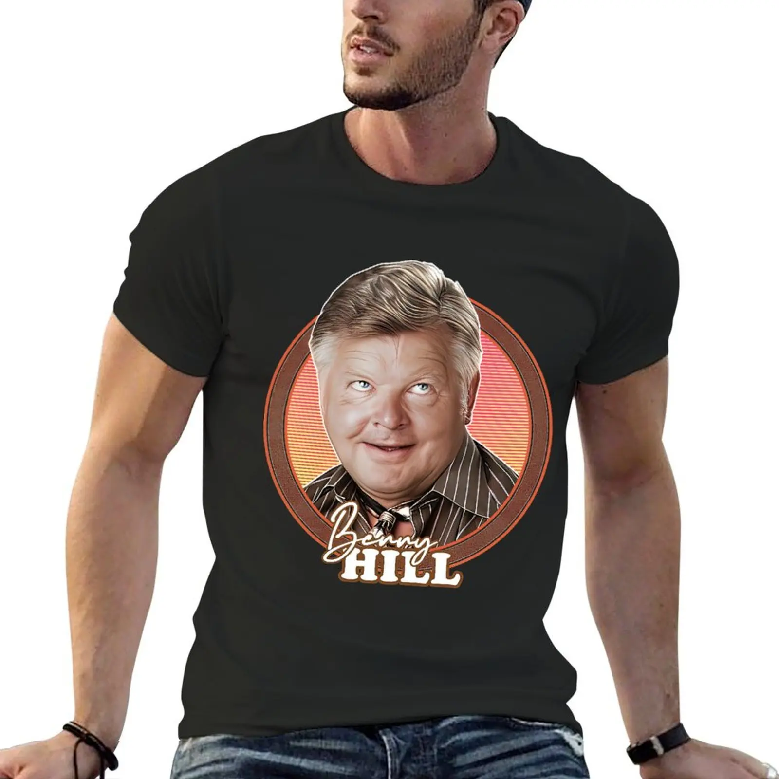 Benny Hill 70s Retro Fan T-Shirt summer tops customs mens funny t shirts