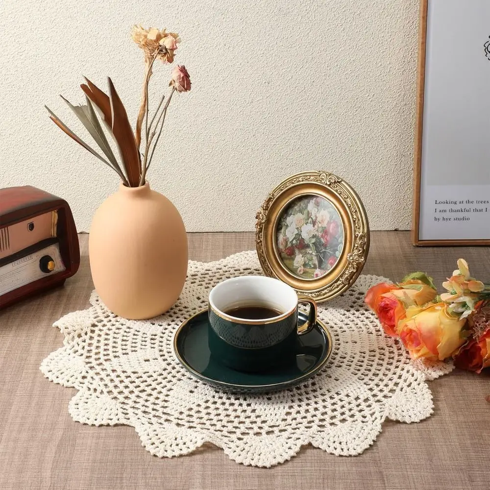 New Round Crochet Doilies Crochet Cotton 35/40CM Cotton Doilies Table Mats