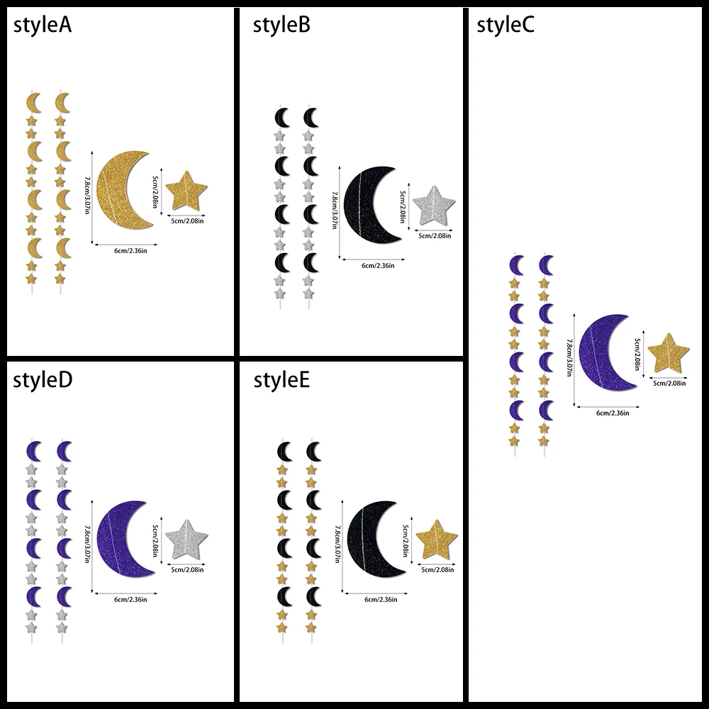 لافتة قمر على شكل نجمة ذهبية لامعة، إكليل ورقي رمضان، زينة رمضان كريم عيد الفطر الإسلامي لعيد مبارك