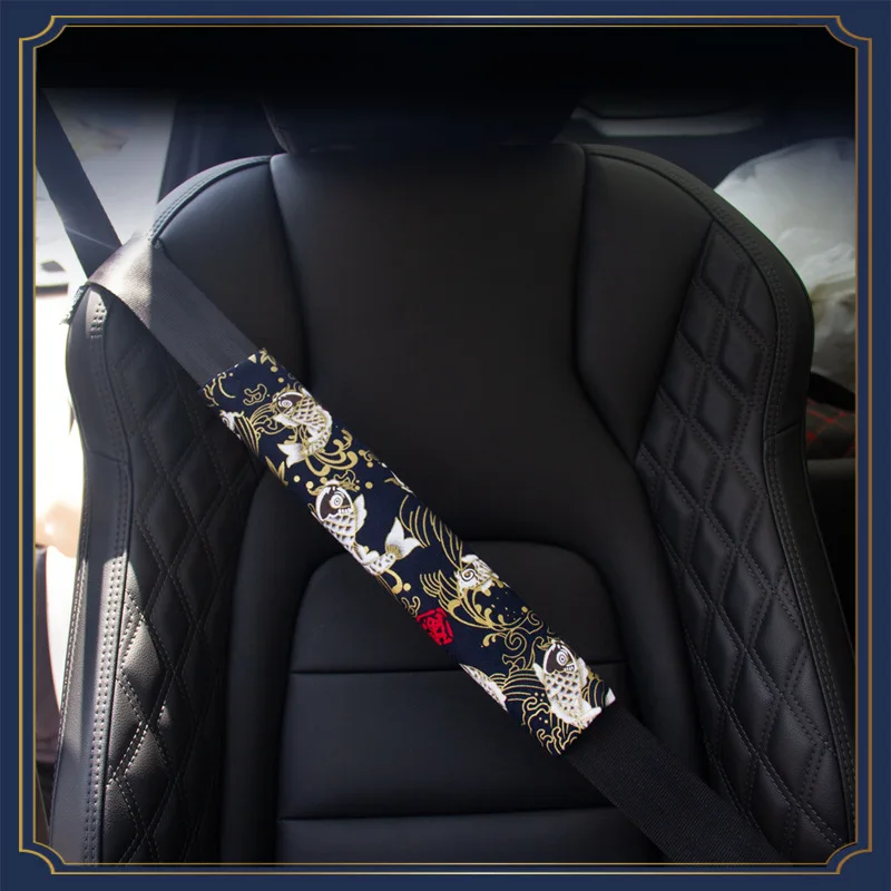 

Universal Car Seat Belt Cover Auto Seat Belt Covers JDM Style Fabric Protector Safety Belts Shoulder Pad Seat Belt Accessories