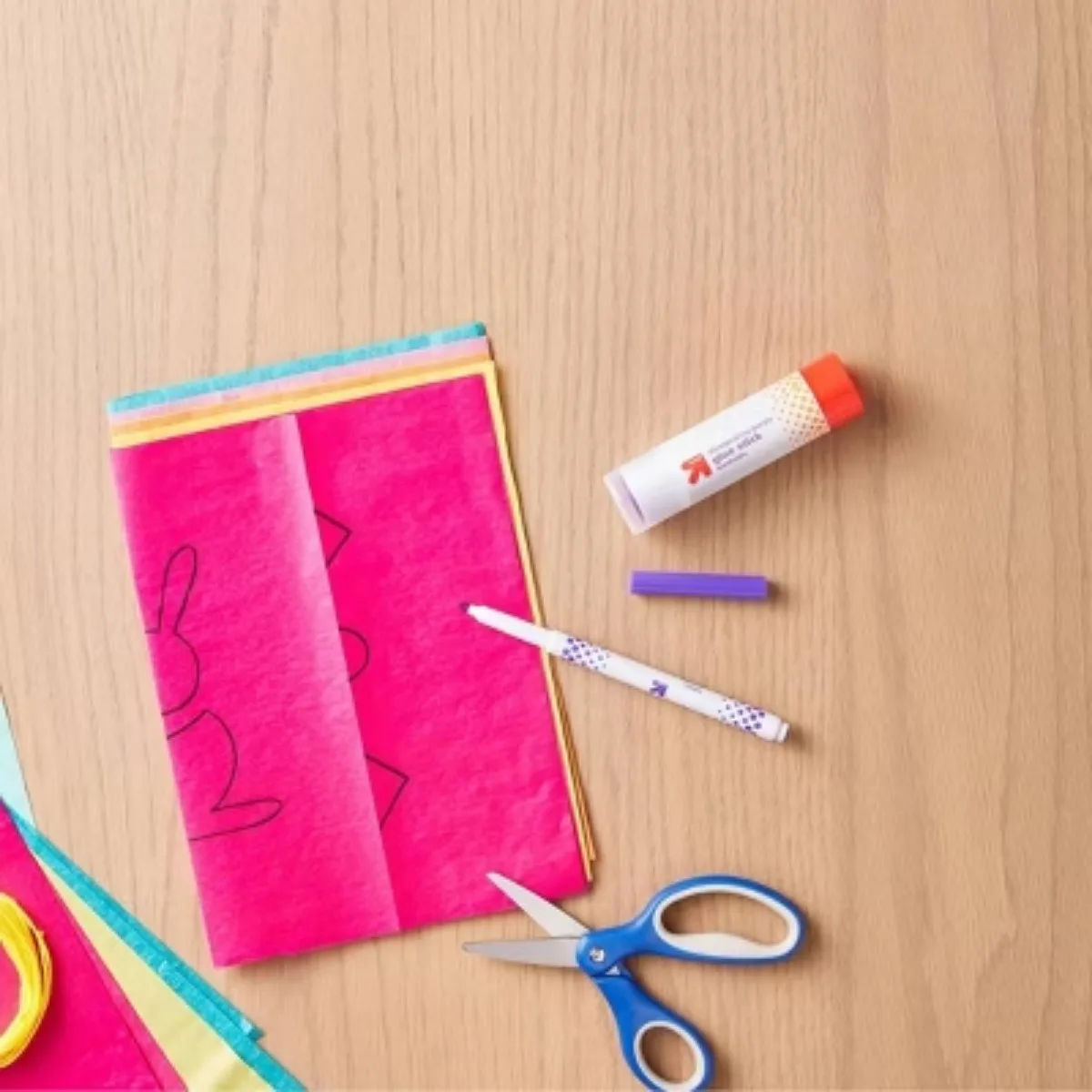 กาวแท่งยักษ์ 12 แท่ง สีม่วงหายไป กาวแท่ง อุปกรณ์การเรียน กาวแท่งสําหรับไปโรงเรียน