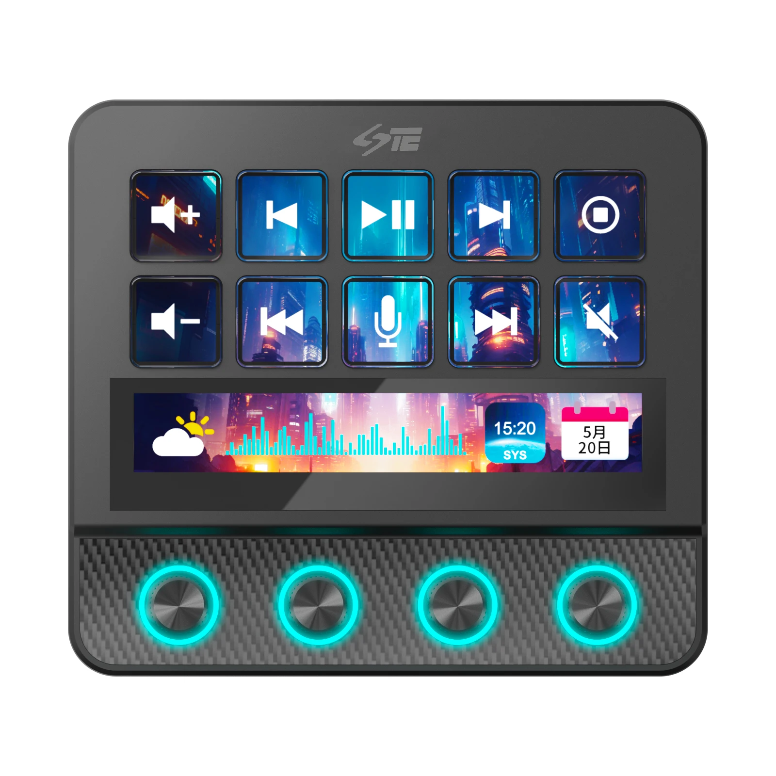 2025 N4 Pro Stream Deck With RGB Knob StreamDeck VibrationTouch