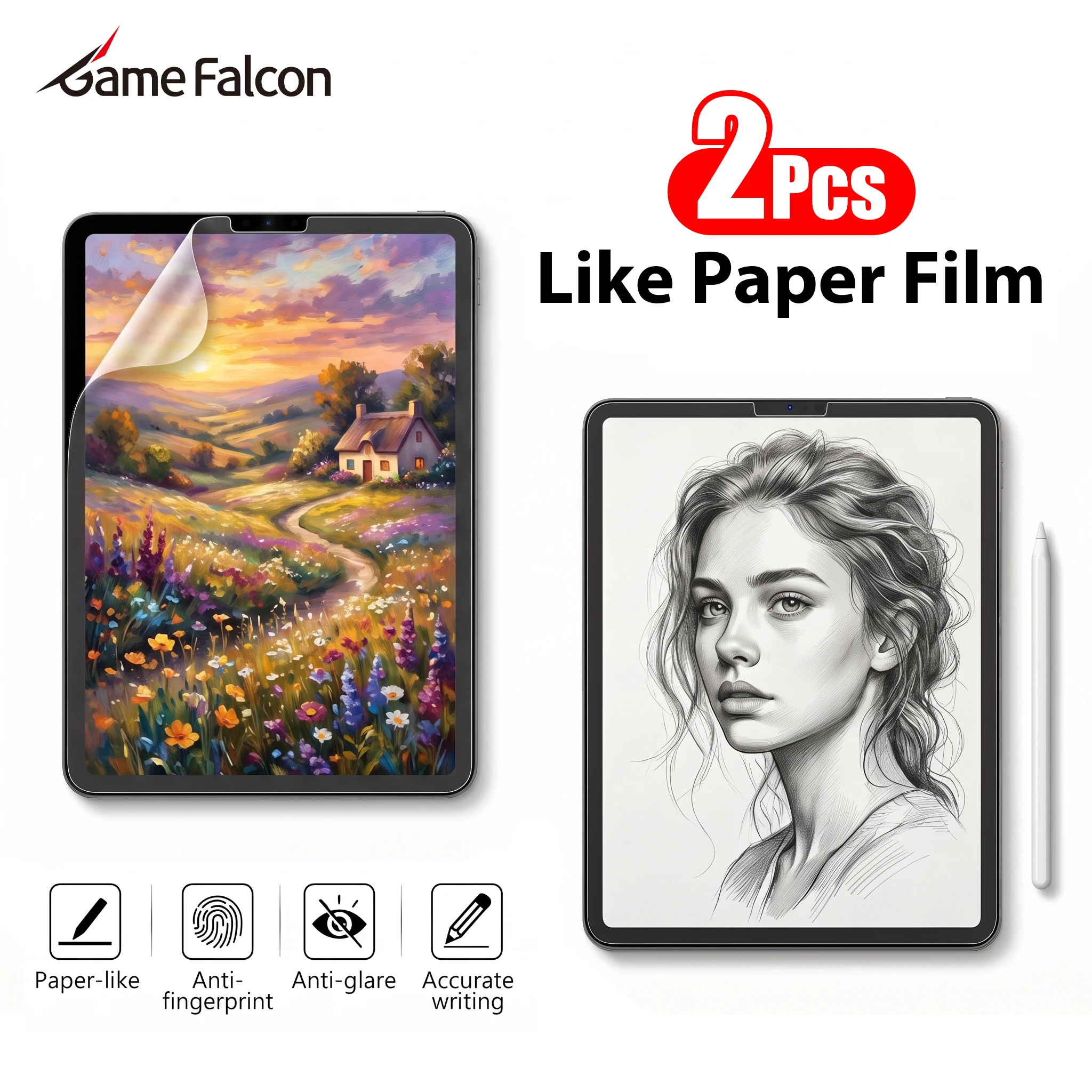 Like Paper Film Screen Protector Air 11 M3 M4 2026 11th A16 10th Generation For Ipad Pro 13 12.9 M5 Air 5 4 Mini 6 7 Matte Film