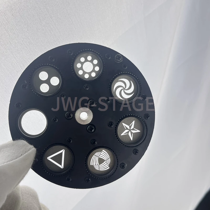 Rotation Rotation Rotate Gobo Wheel with Patterns, LED Spot Wash Moving Head Lights, 75W
