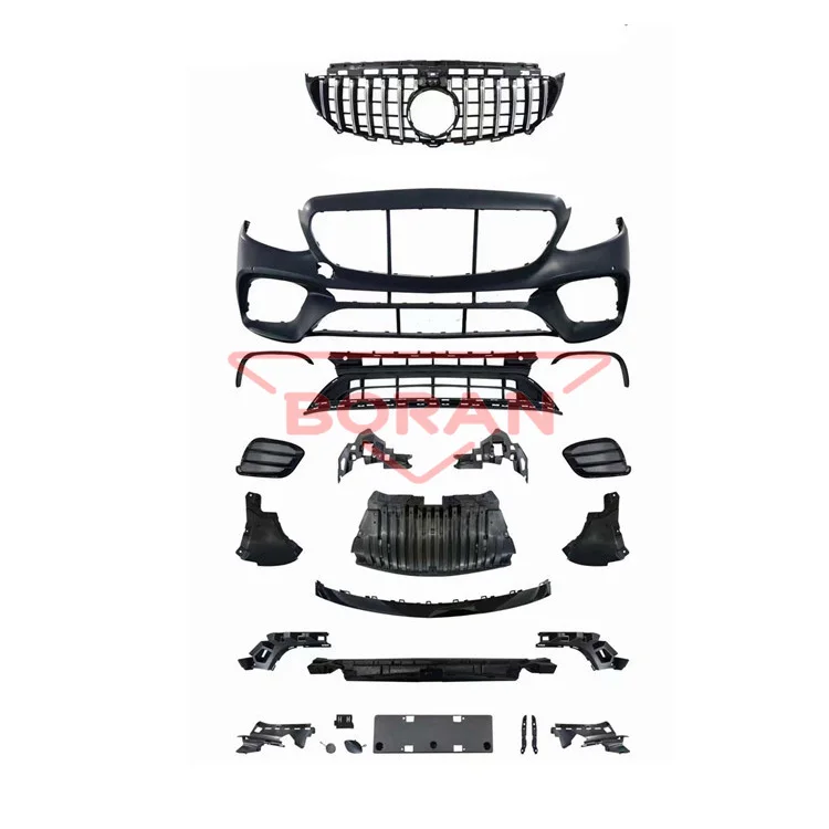 

Factory Sales New 2016-2020 for E-Class Body Kits W213 Upgrade E63 GT Style Front Bumper Grille Lip Fog Lamp