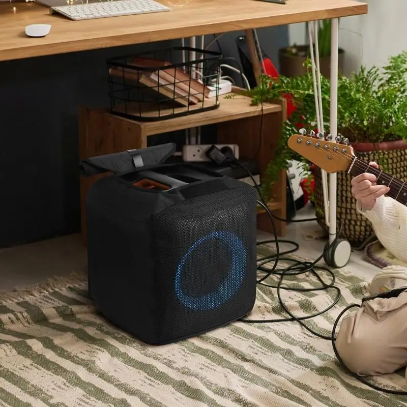 Защита от пыли пыли для партийного боксарка эссенциальный динамик держатель держателя хранения с прочной сеткой фронт 066a